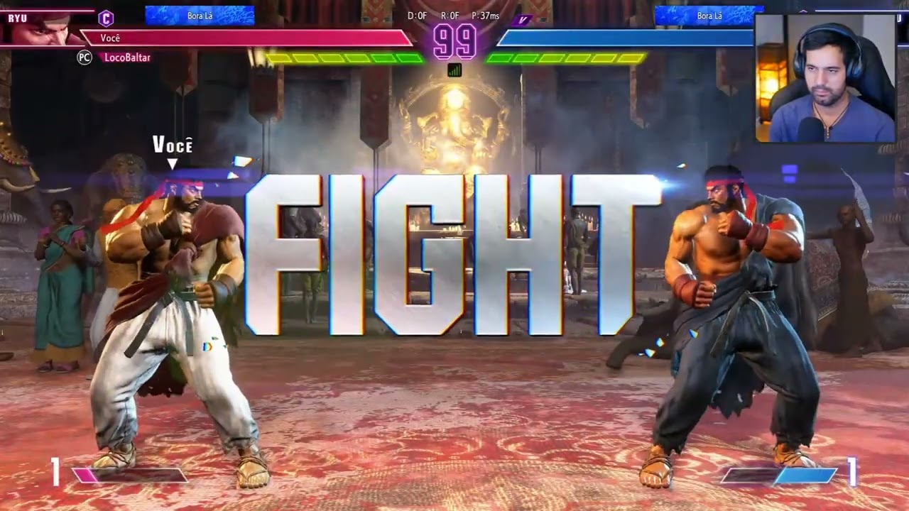 Street fighter 6 - Maltratando o Streamer LocoBaltar