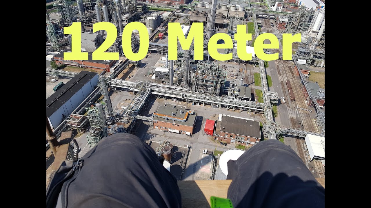 120 meter Schornstein im Chemiepark Dormagen