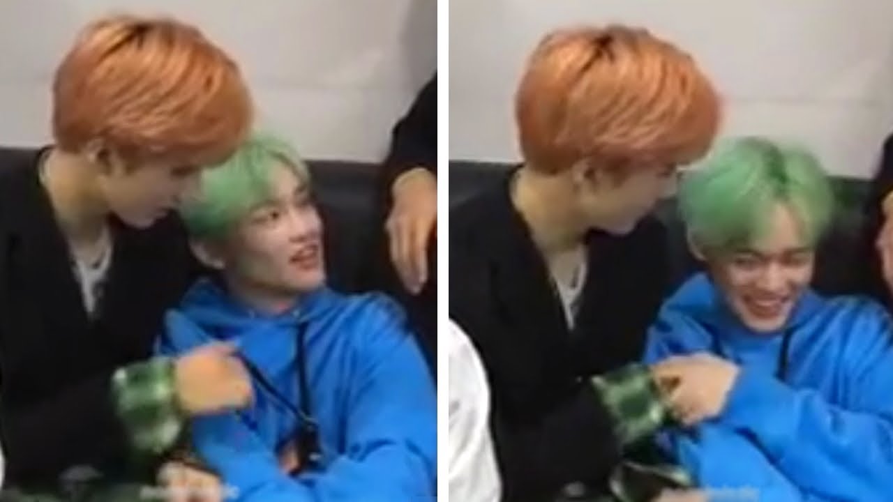 [180908] jisung and chenle tickling each other | chensung moment