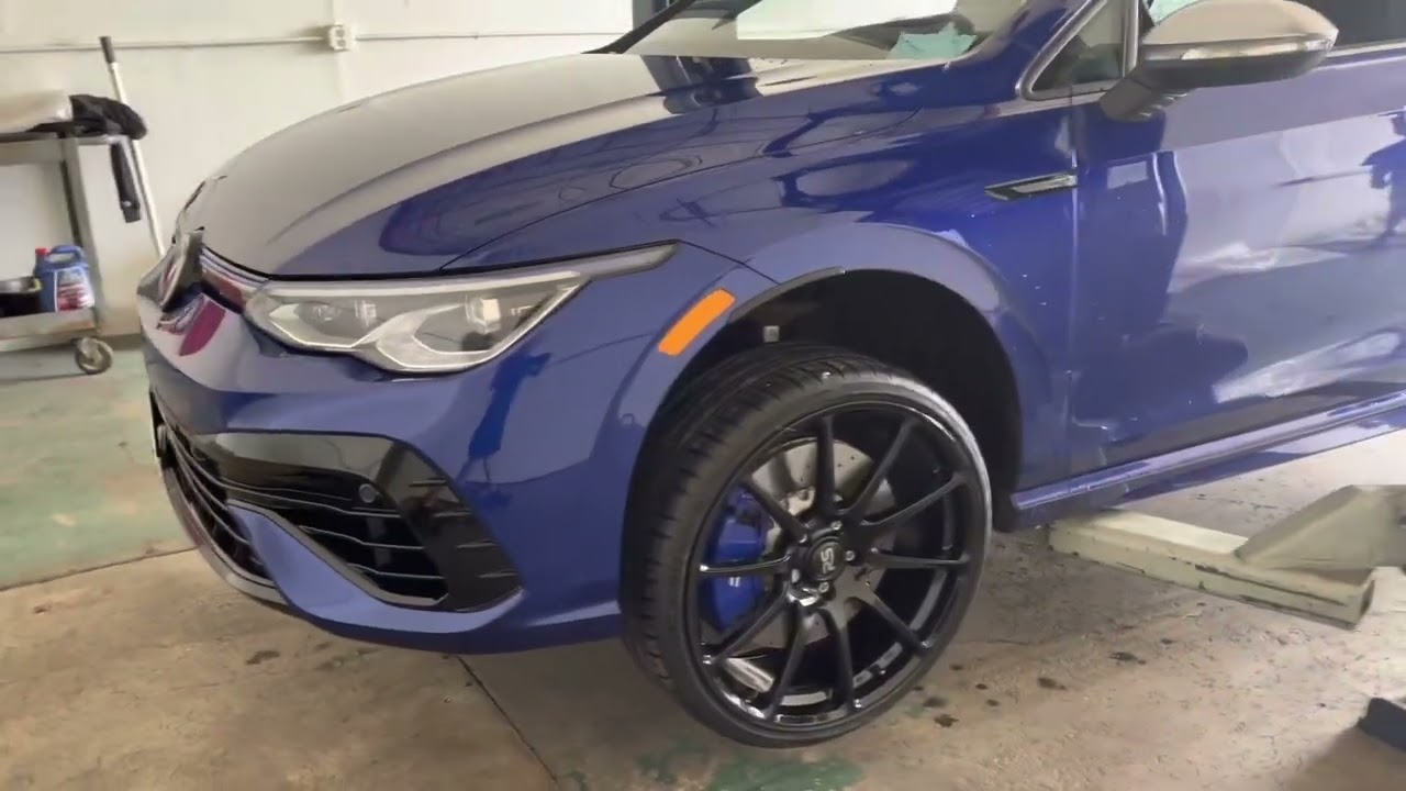 2022 Vw Golf R Mk8 Neuspeed 20x9 wheels performance upgrade over stock set up review