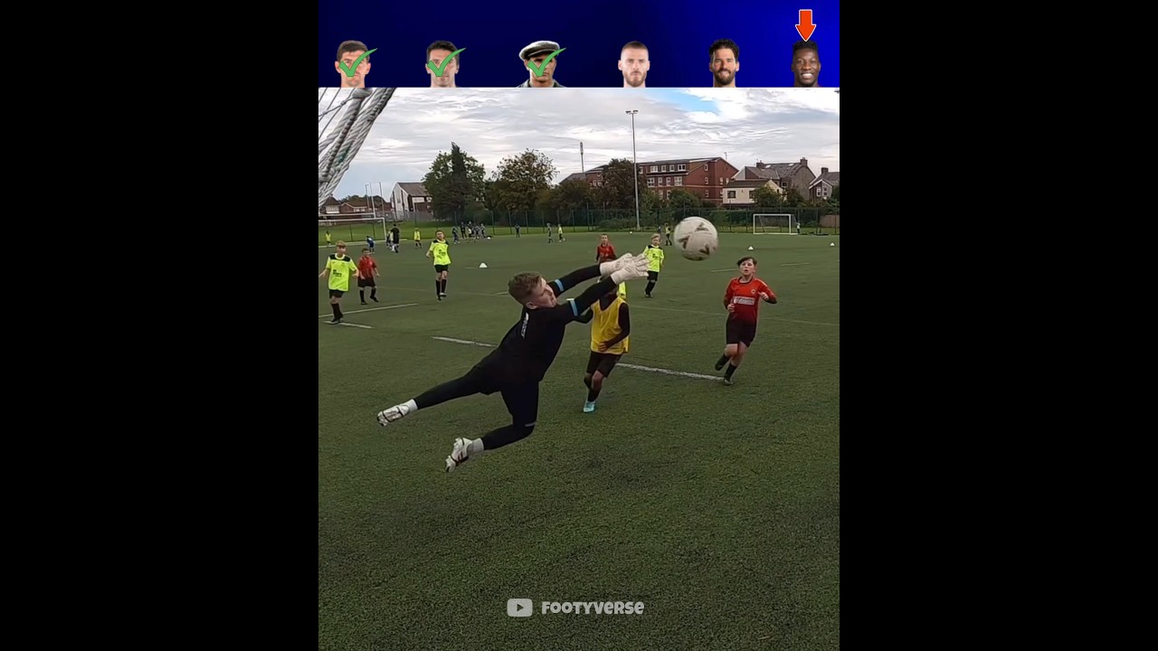 Kids Goalkeeping Skills💀 #football #shorts