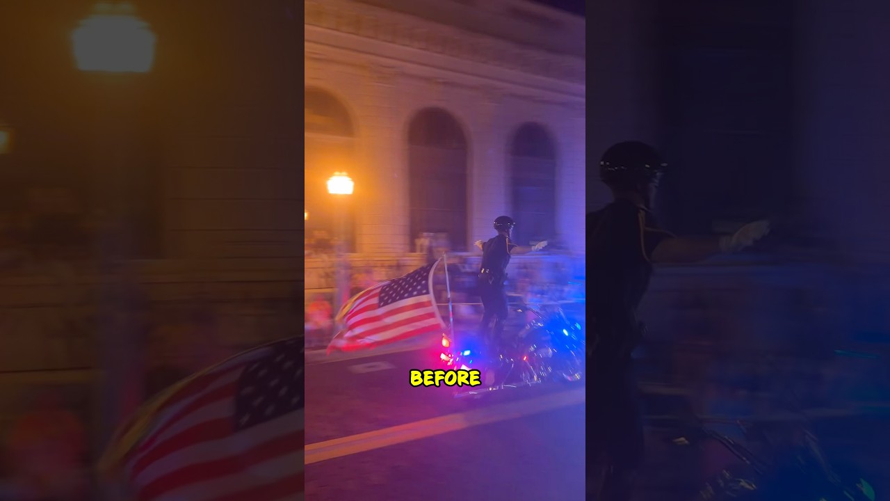 Policjanci prezentują swoje umiejętności surfowania na motocyklu &ndash; tylko na Florydzie 😂
