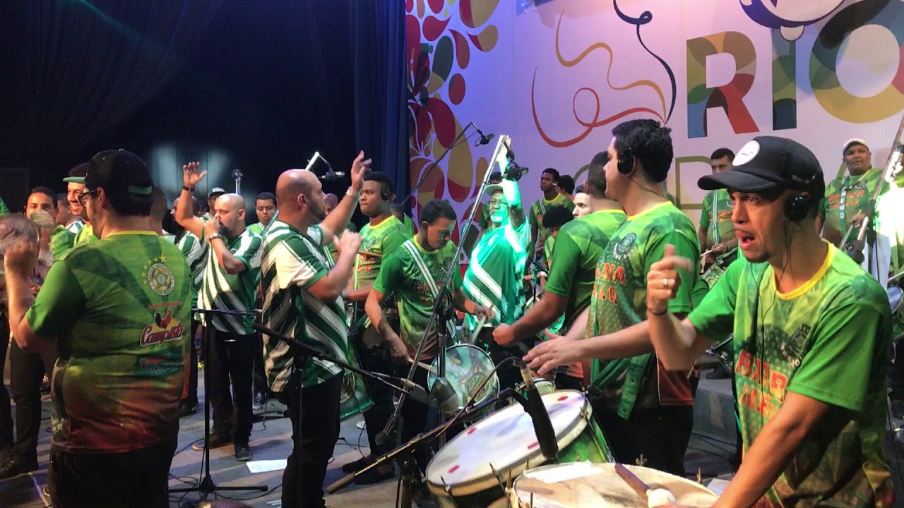 Mocidade 2018: gravação da bateria no CD do Grupo Especial - Carnaval 2018