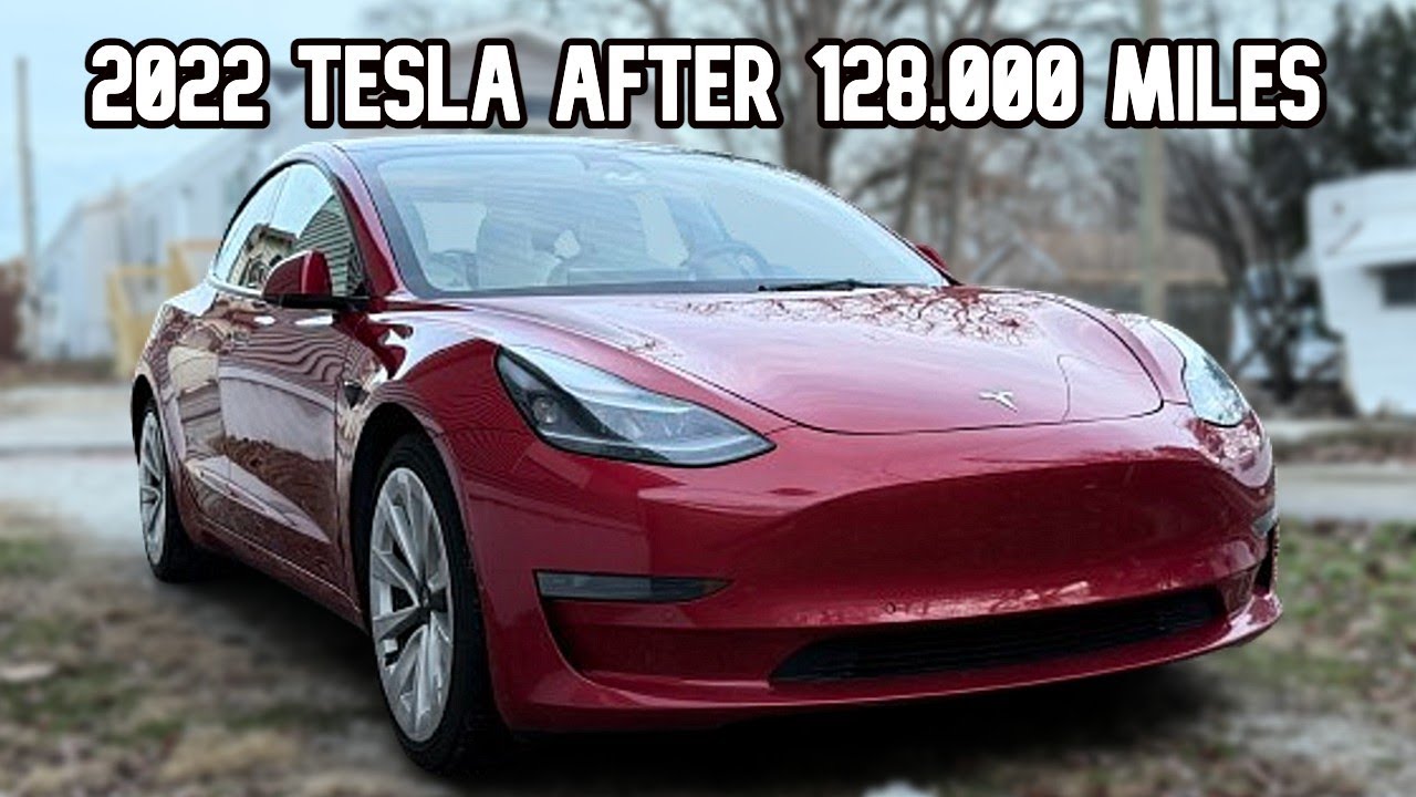 Как выглядит Tesla Model 3 LFP 2022 года после пробега в 128 000 миль?