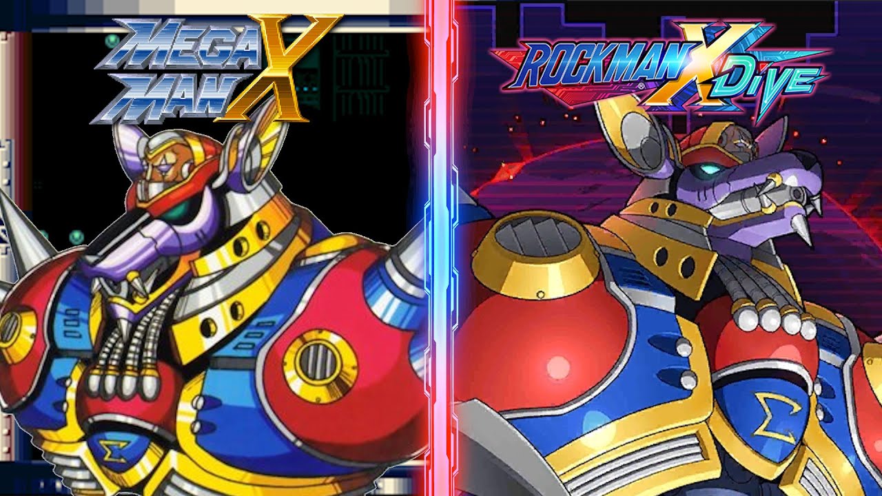 Wolf Sigma Boss Comparison - Mega Man X DiVE