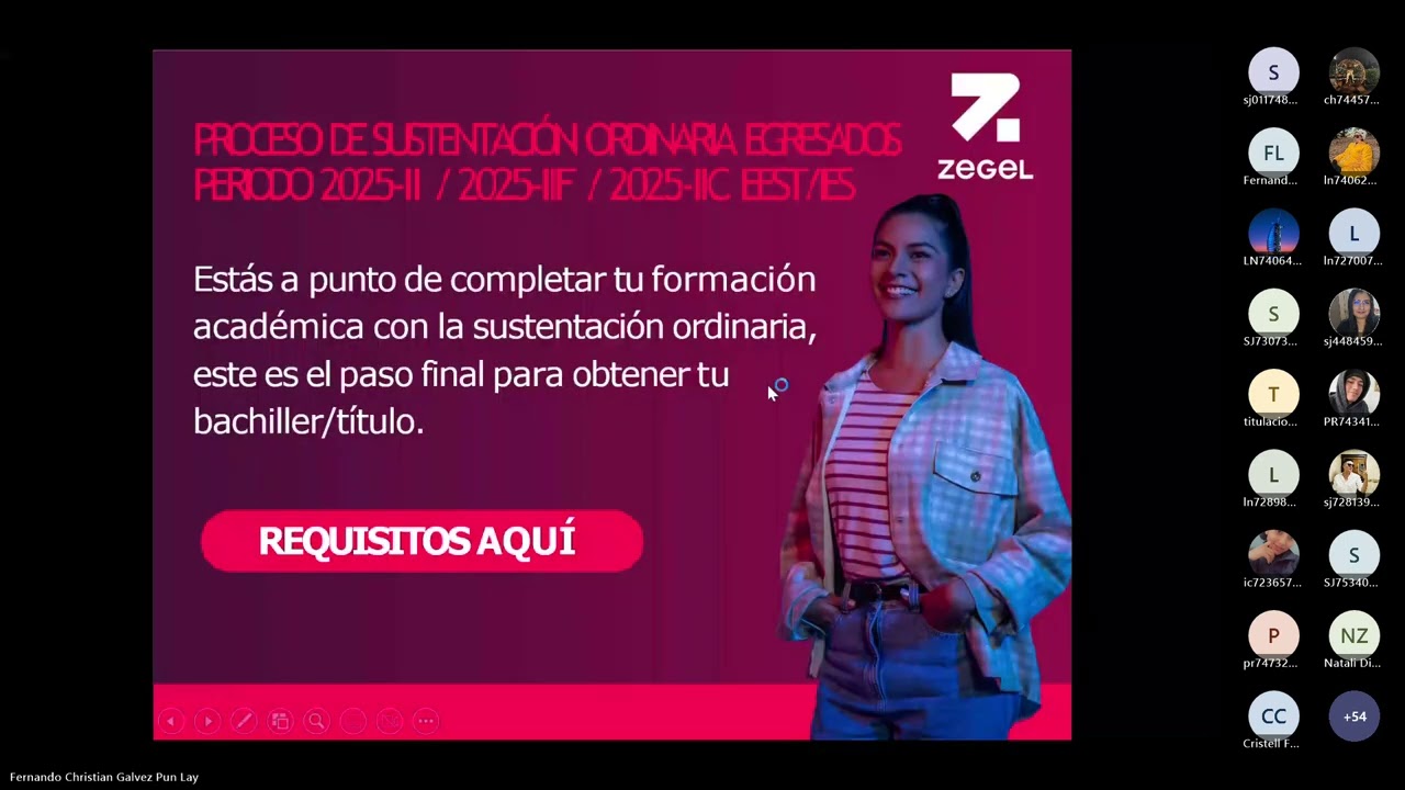 CAPACITACIONES VIRTUALES   ZEGEL - VI CICLO - EEST  (1ER BLOQUE) 24/02/2026