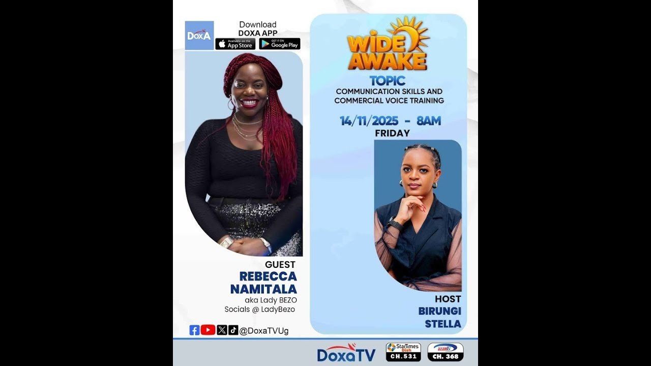 COMMUNICATION SKILLS AND COMMERCIAL VOICE TRAINING WITH LADY BEZO AND @BsBirungi