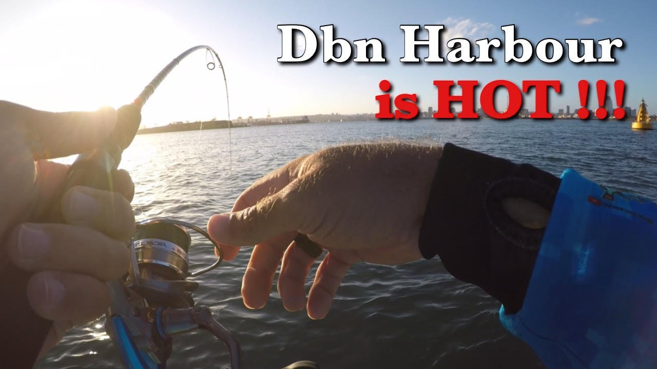 Fishing Durban Harbour for Gamefish, South Africa. Dbn Harbour on FIRE !!