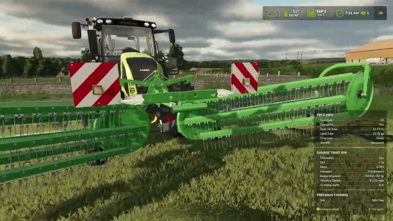 Fs25| Oakbridge Farm| Ultra Realistic Pov In Cab View| Day 2