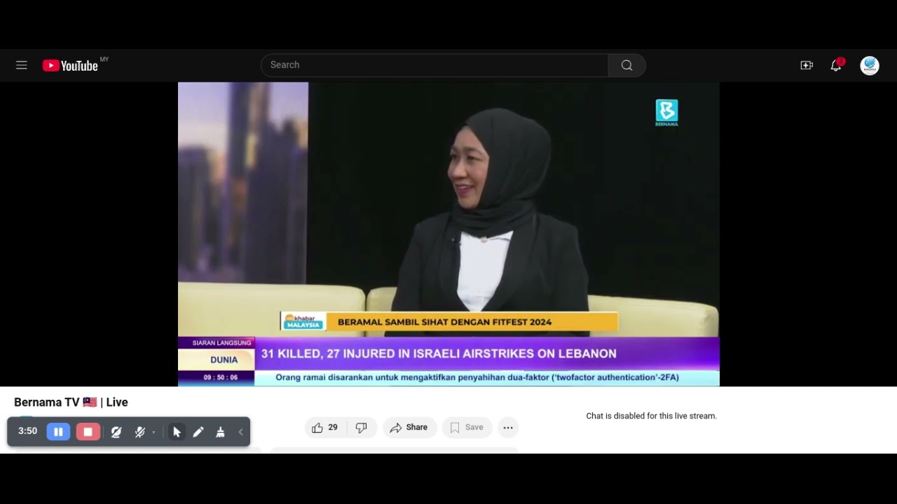 fitfest IWAKL on astro 502 Bernama TV Live YouTube