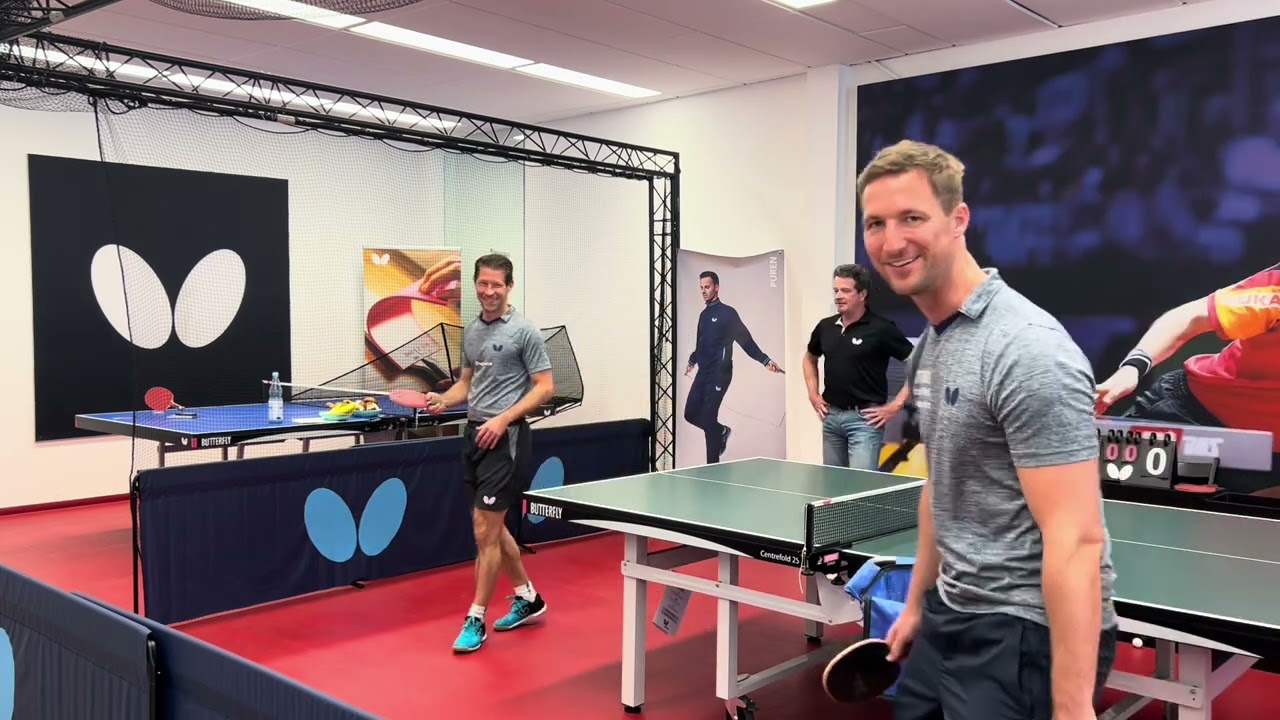 🏓 Basti Steger testet mit mir Butterfly Material 🤩🤩