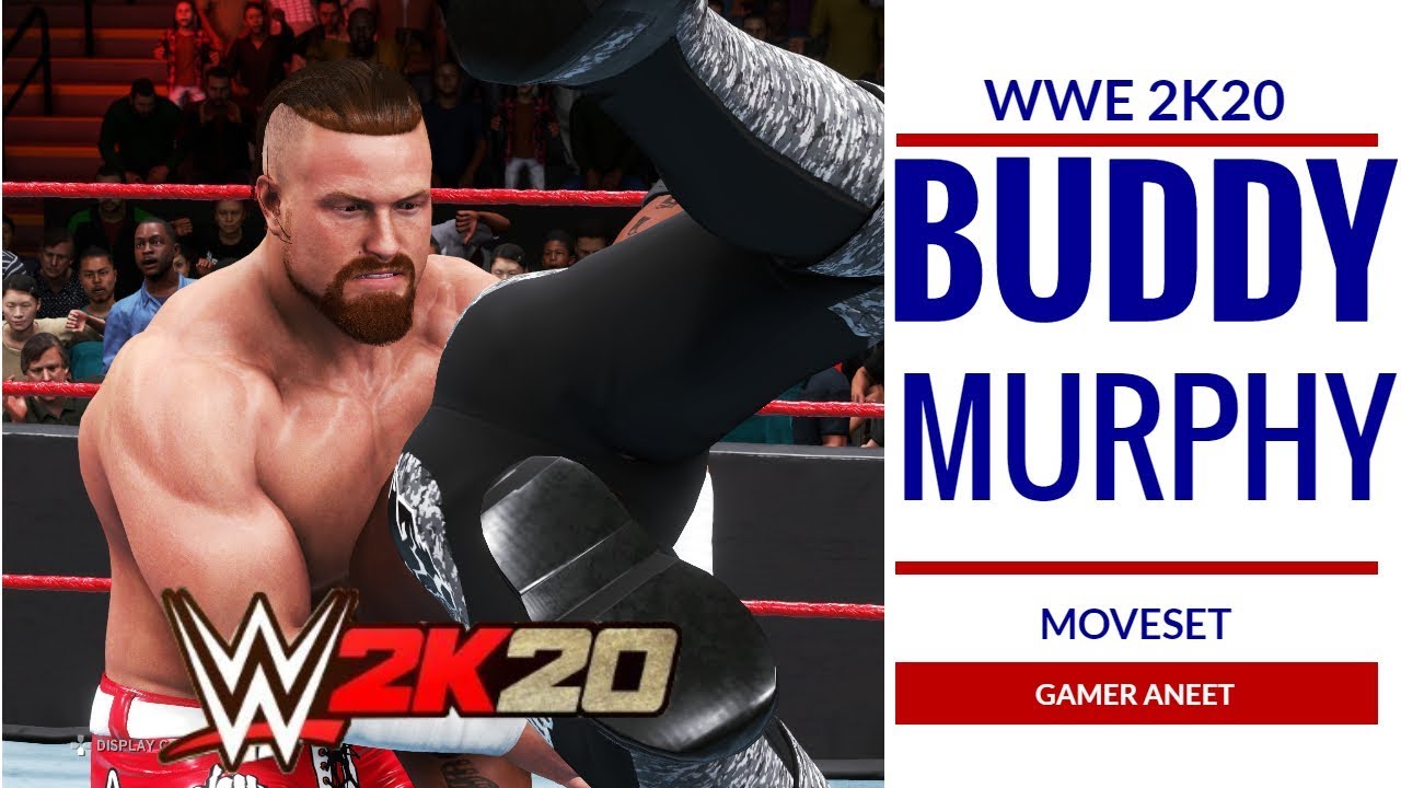 WWE 2K20 BUDDY MURPHY MOVESET FT. MURPHY'S LAW BICYCLE KNEE STRIKE MOVES SIGNATURE FINISHER