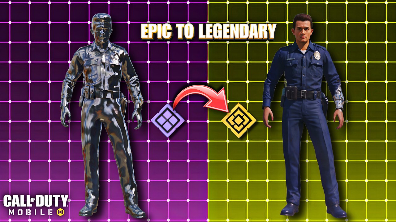 Upgrading Epic T-1000 Humanoid into Legendary Character in cod mobile | CODM x Terminator 2 Collab