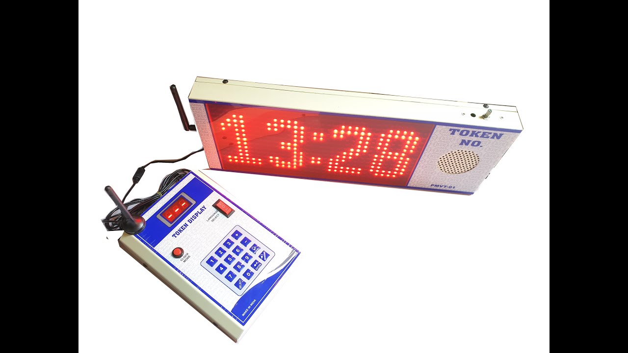 P10 Multi Voice Wireless Token Display System