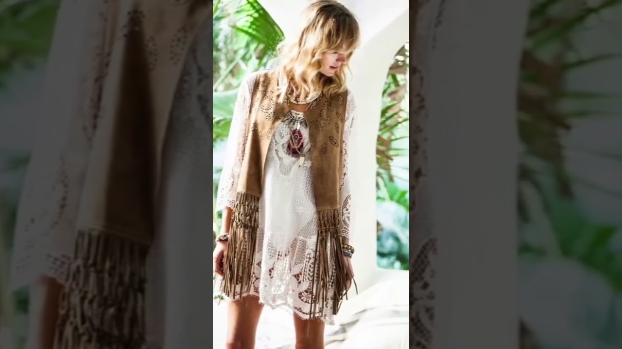 Accesorios y Peinados que Completan el Look Boho Chic  Chalecos, Sombreros y Trenzas