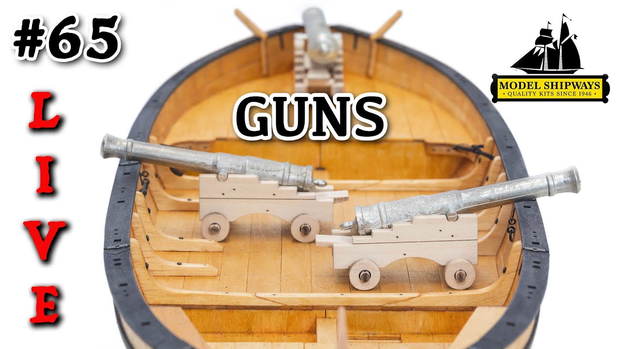 Ep. 65- GROUP BUILD - GUNS - Gunboat PHILADELPHIA (1776) -Model Shipways KIT