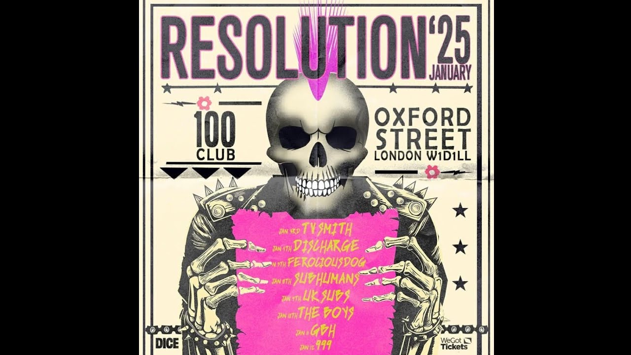 Discharge at The 100 Club, London Resolution 2025, 04.01.2025