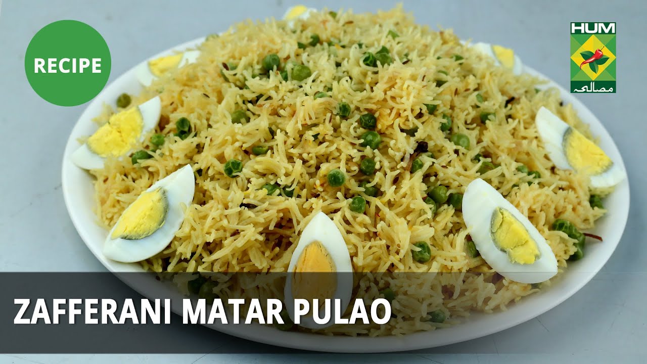 Zafferani Matar Pulao Recipe | Lazzat | Masala TV | Samina Jalil