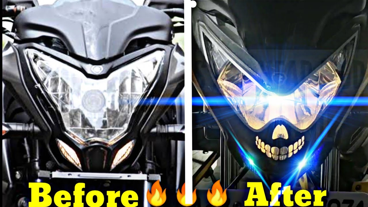 Ns 200 Headlight☀modified Devil Look | Pulsar ns 200 Modification | Ns 200 Modified | Modified ns200