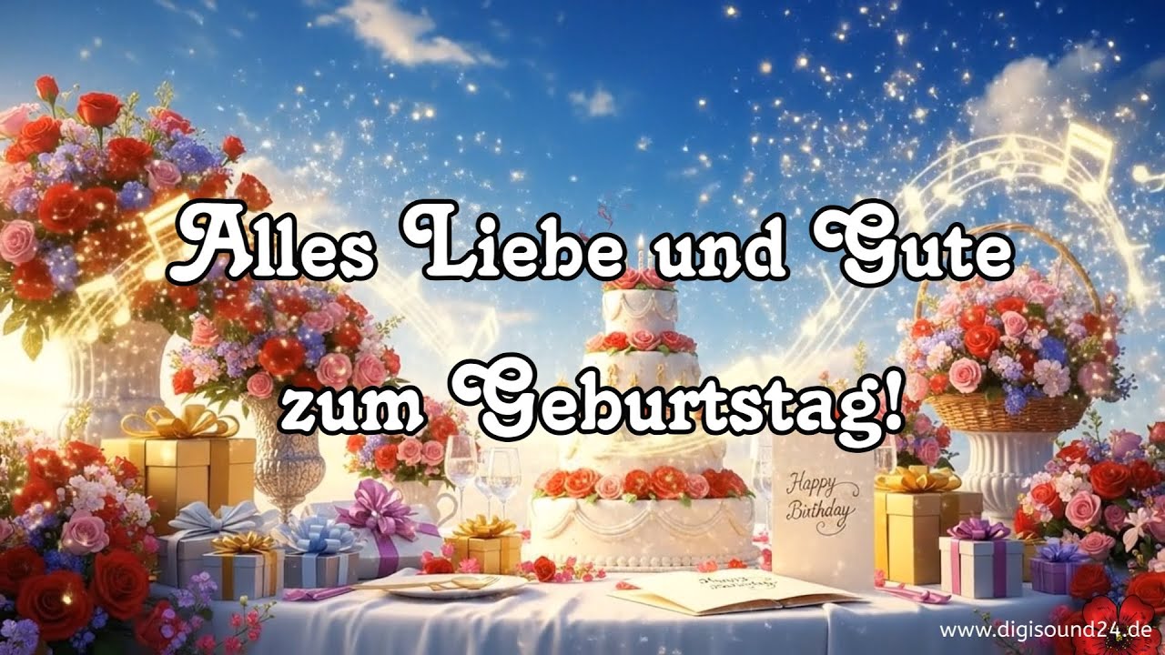 Geburtstagslied - Zum Geburtstag viel Glück, Original Melodie