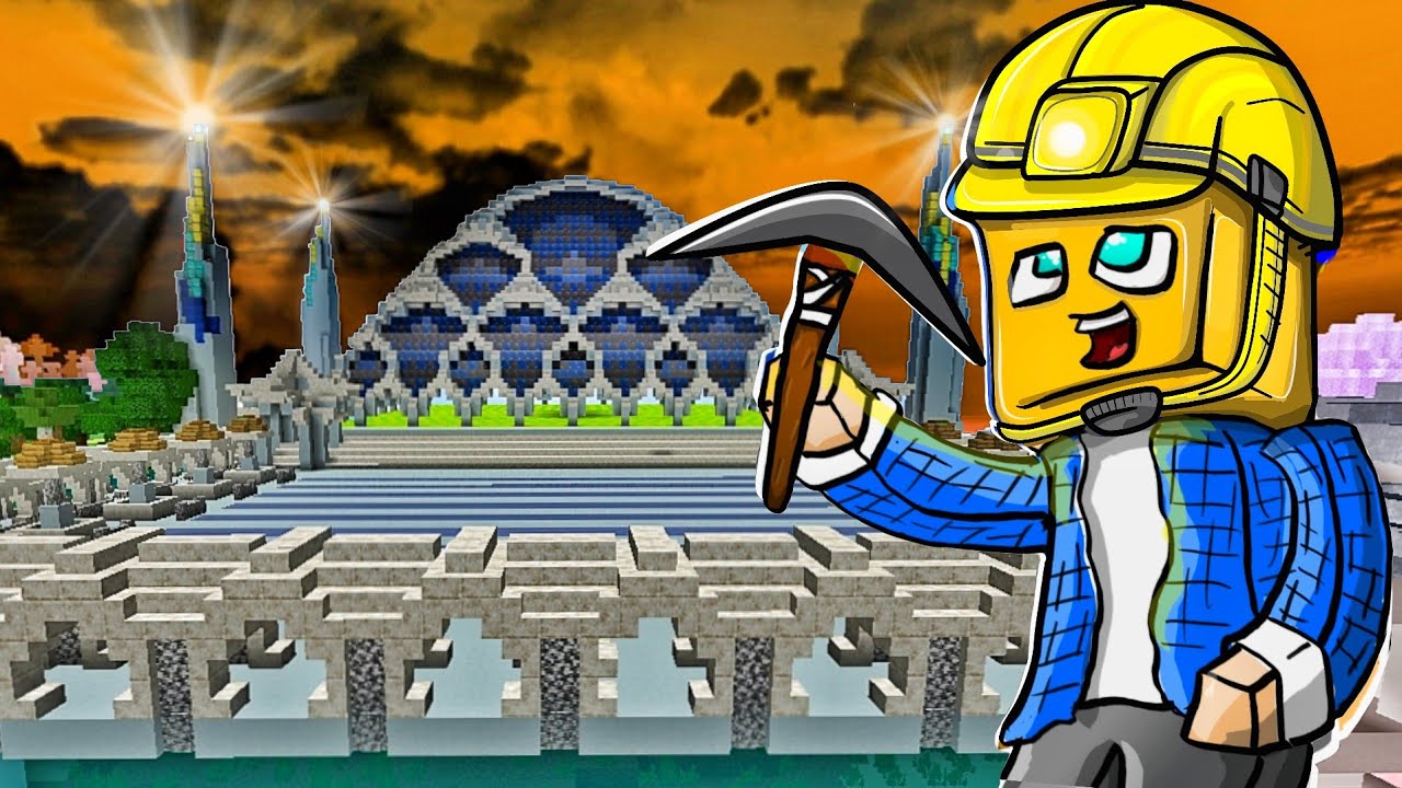 AKU MEMBANGUN MASJID AL-JABBAR DI MINECRAFT | MCPE