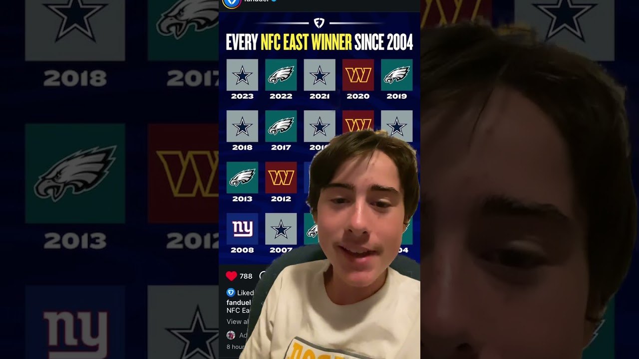 Every NFC East division winner since 2004!