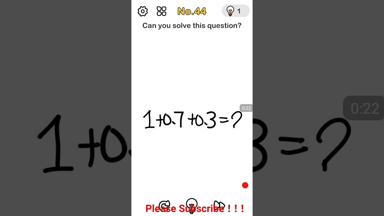 brain out level 44 || Can you solve this question solution