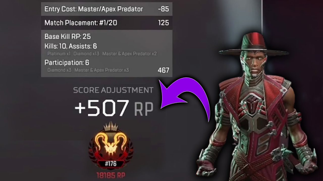 How Streamer got 507 RP in Apex Predator Ranked (Most RP in one game)