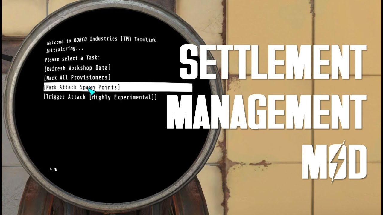 Settlement Management Software Mod for Fallout 4
