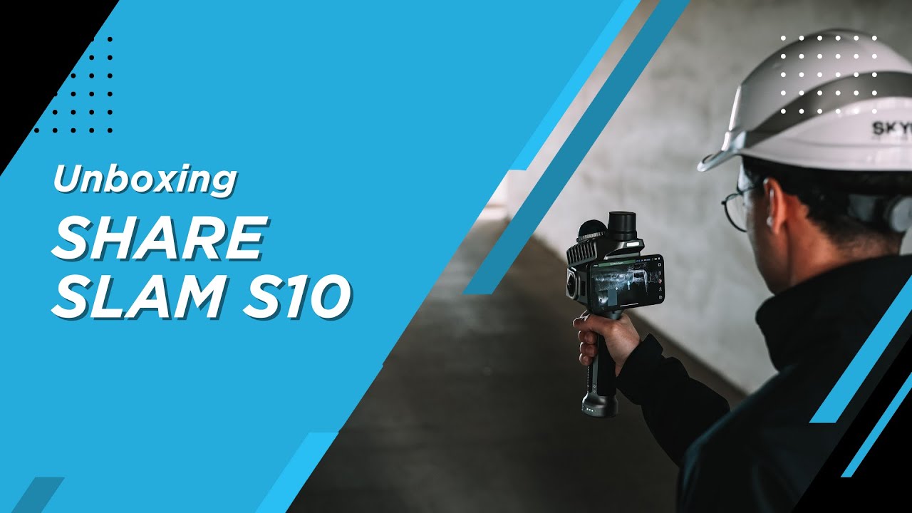 Unboxing Scanner SLAM SHARE Slam S10 - SKYGRID