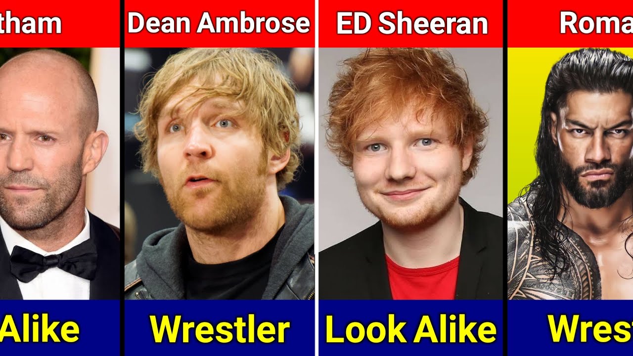 WWE Wrestlers Who Look Alike Celebrities