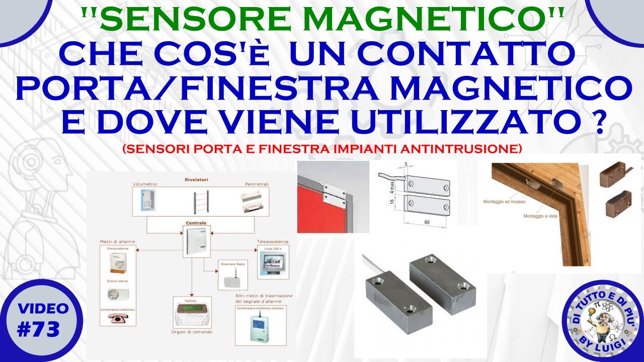 #73 - Che cos'è un contatto porta/finestra magnetico e dove viene utilizzato ? (Sensore magnetico)