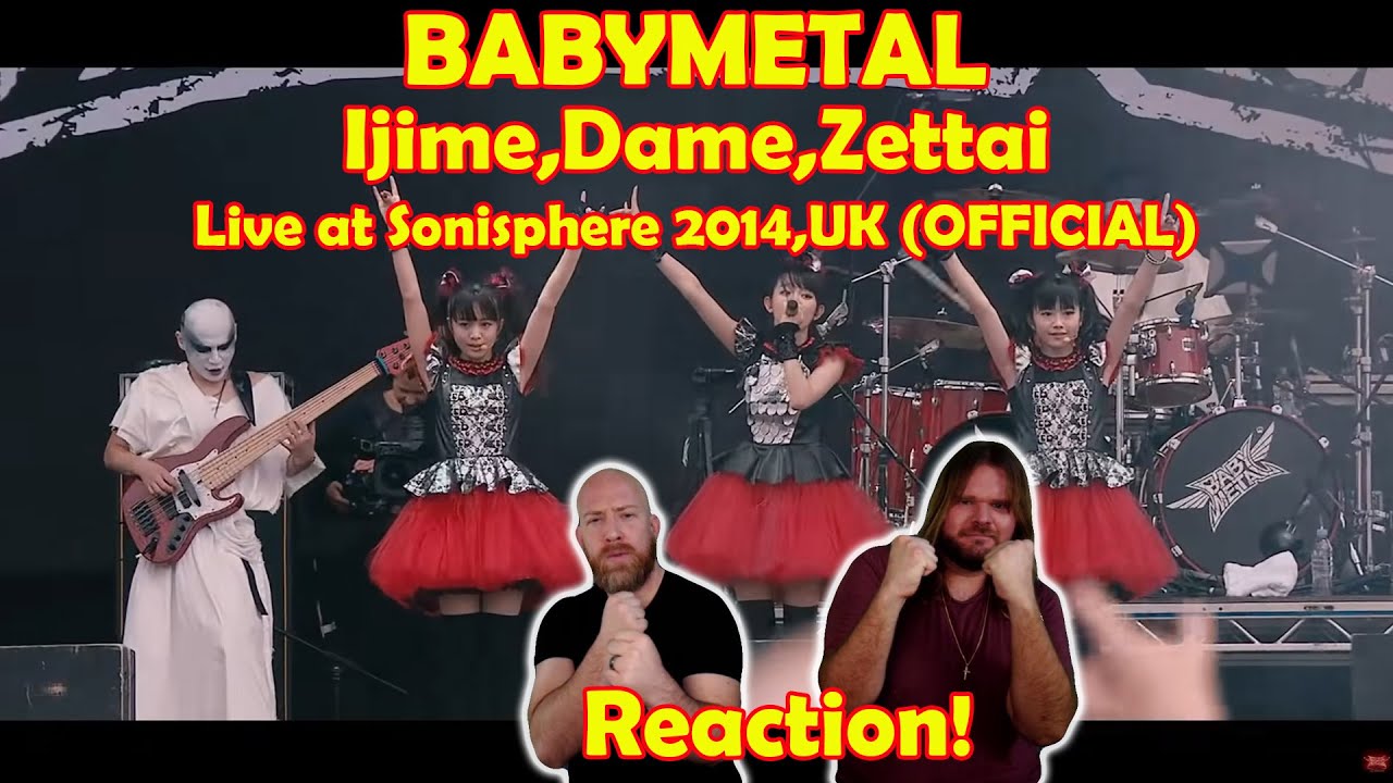 Musicians react to hearing BABYMETAL - Ijime,Dame,Zettai - Live at Sonisphere 2014,UK (OFFICIAL)