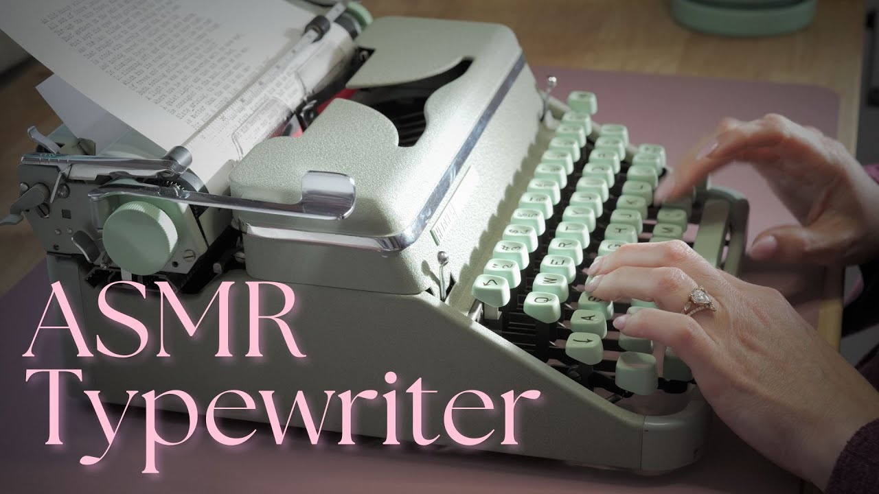Click-Clack Immersive Typewriter ASMR | 45 Minute Typing Poems by Robert Frost 1958 Hermes 2000