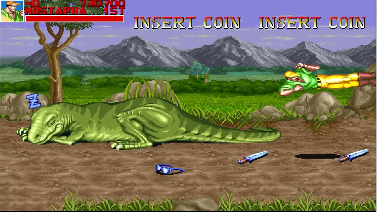 Let's Play Cadillacs and Dinosaurs (Mustapha run) (Arcade Games) (Casual Run)
