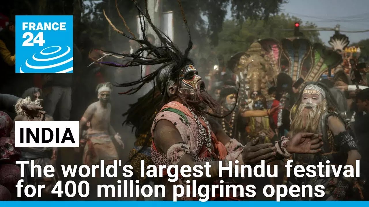 India opens the world's largest Hindu festival for 400 million pilgrims &bull; FRANCE 24 English