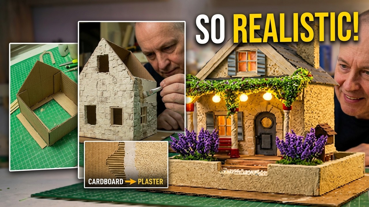 DIY Dream Dollhouse: Cardboard Miniature Village Build