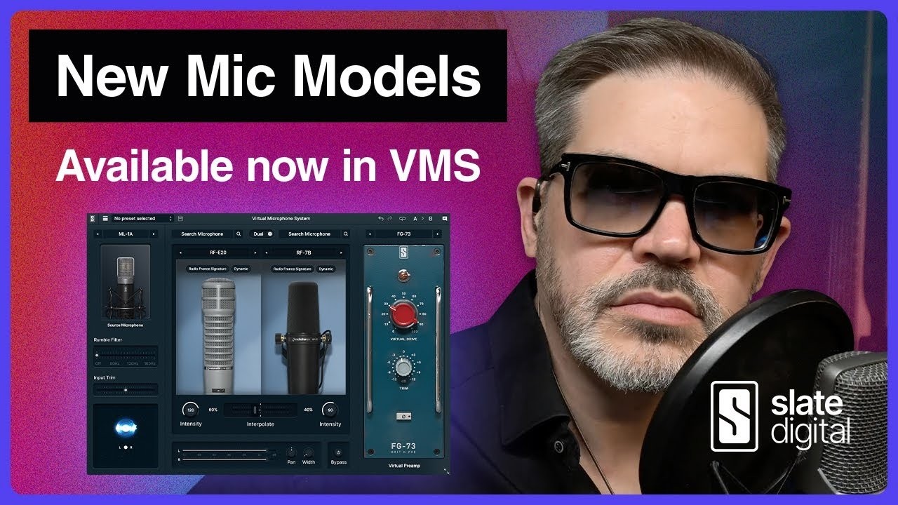 Новинка в VMS: микрофонные модели RF-7B и RF-E20 для ML-1A | Slate Digital