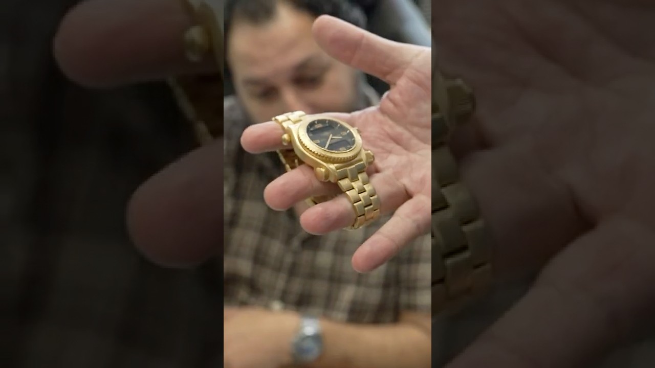 🫠MELTING a $20,000 ALL GOLD BREITLING! #jewelry #watch a#breitlingwatch