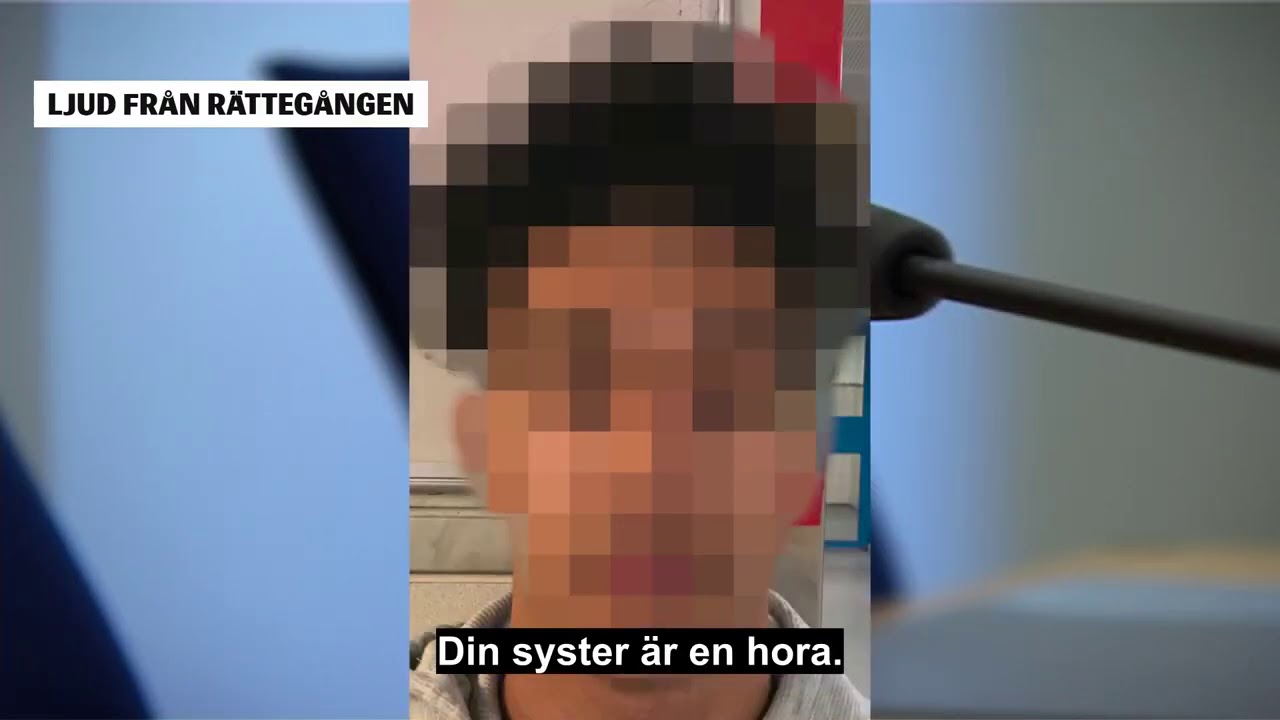 Gängets hot mot polisen – lyssna på kaoset i domstolen