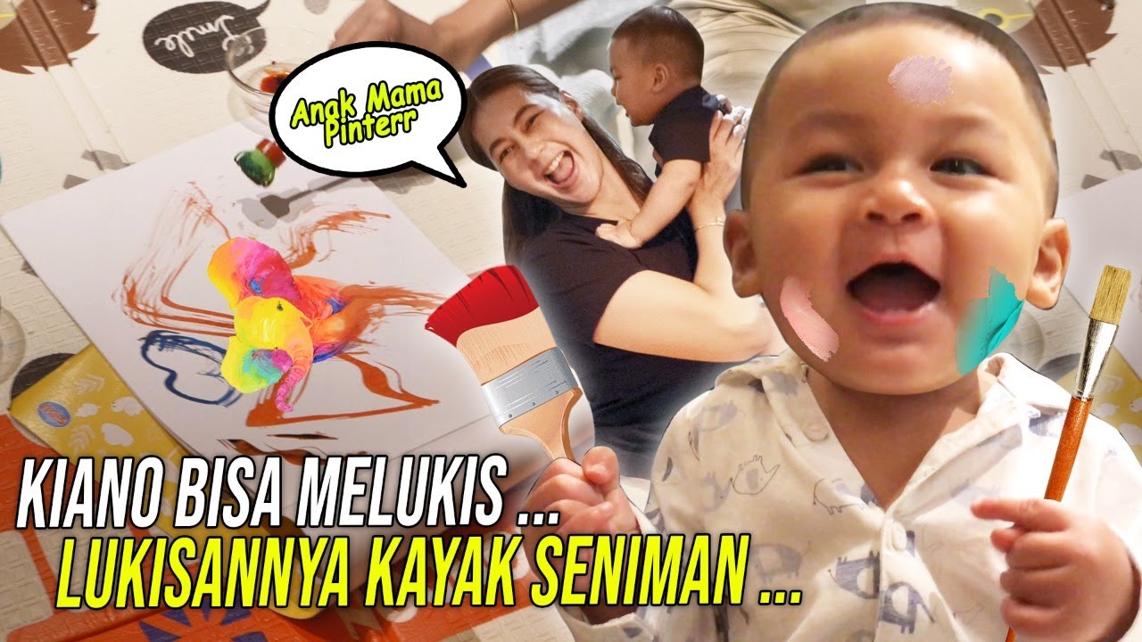 KIANO KESAYANGAN UDAH PINTER NGELUKIS TERNYATA ‼️ MAMAH BANGGA LIAT LUKISANNYA KIANO PICASSO WONG ‼️