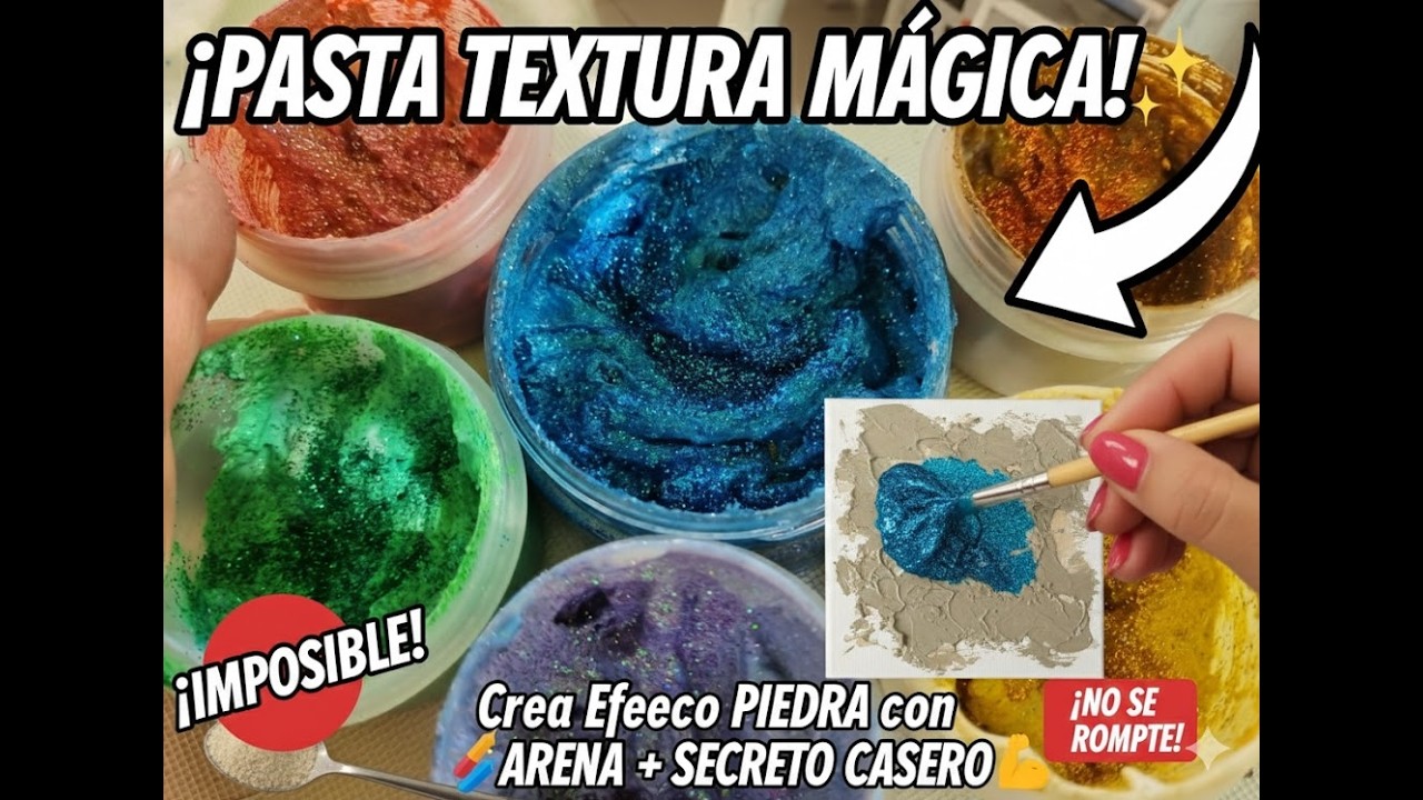 ¡DURA COMO PIEDRA! 💎 Pasta de relieve CASERA ultra resistente y económica #sostenibilidad #diy