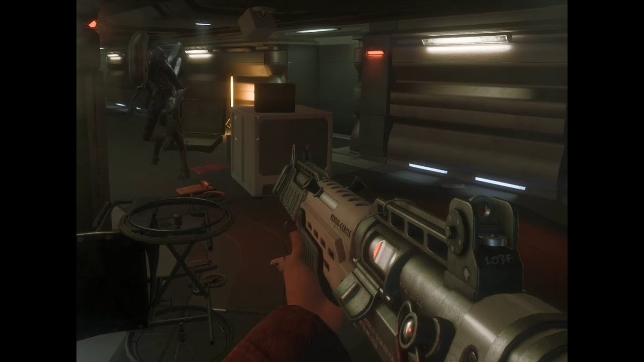 Alien Isolation - SHOOT and OUTRUN ALIEN! - Survivor Mode Severance (Hughes), Score 185,490. Full HD