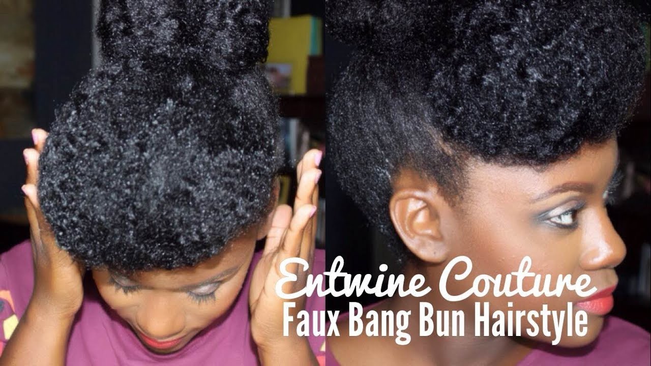 Faux Bangs Bun Updo Feat. Entwine Couture