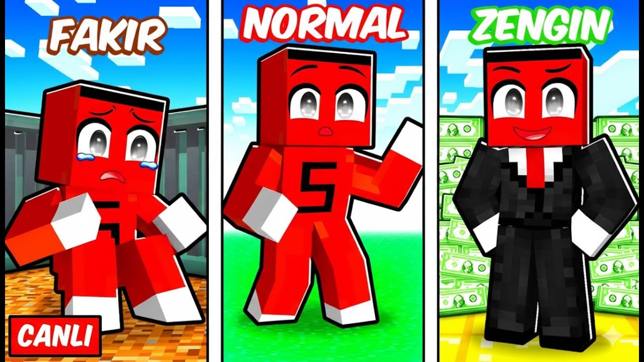 [ CANLI YAYIN ] FAKİRDEN ZENGİNE SAMET PARLAK !! - Minecraft