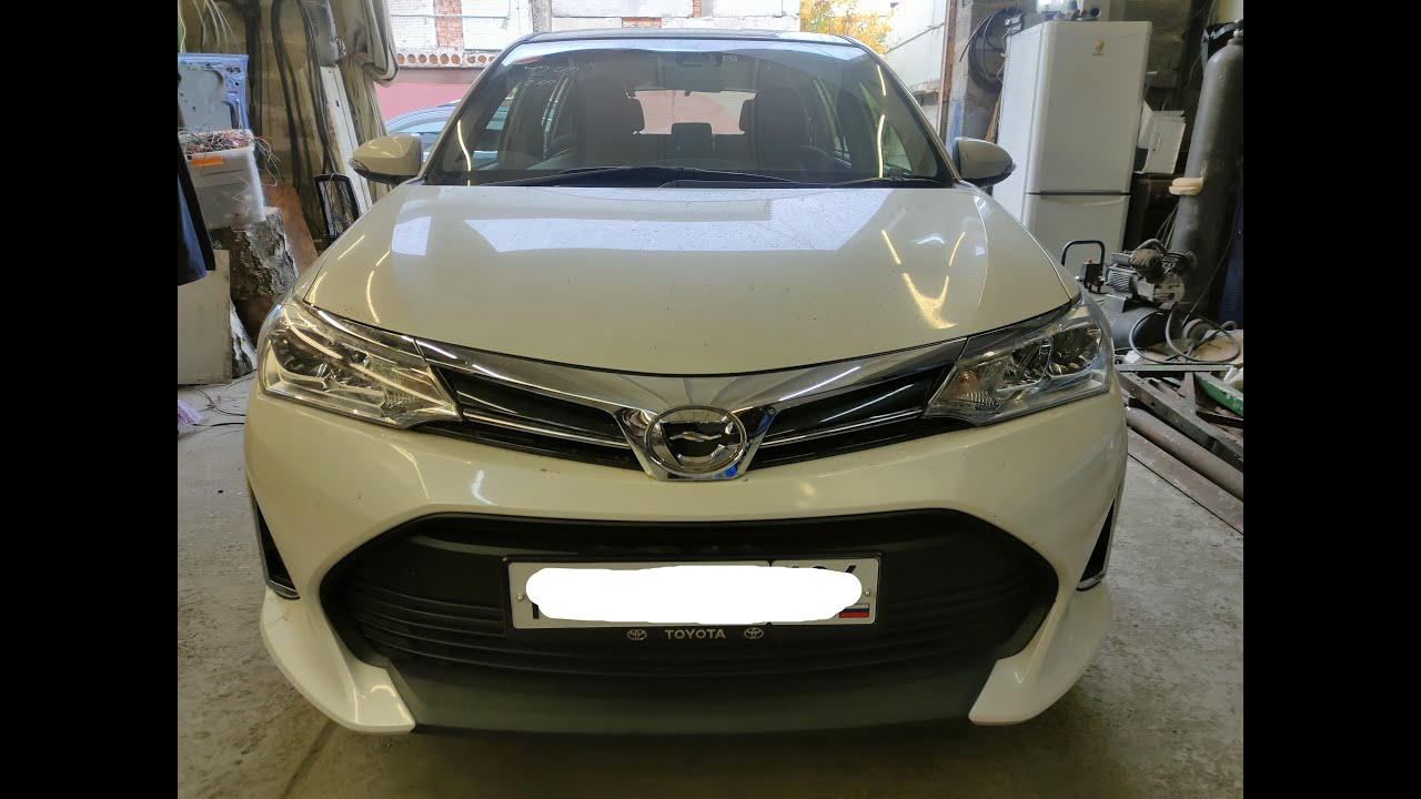 Точки подключения сигнализации Toyota Fielder 2018 АКПП с иммобилайзером