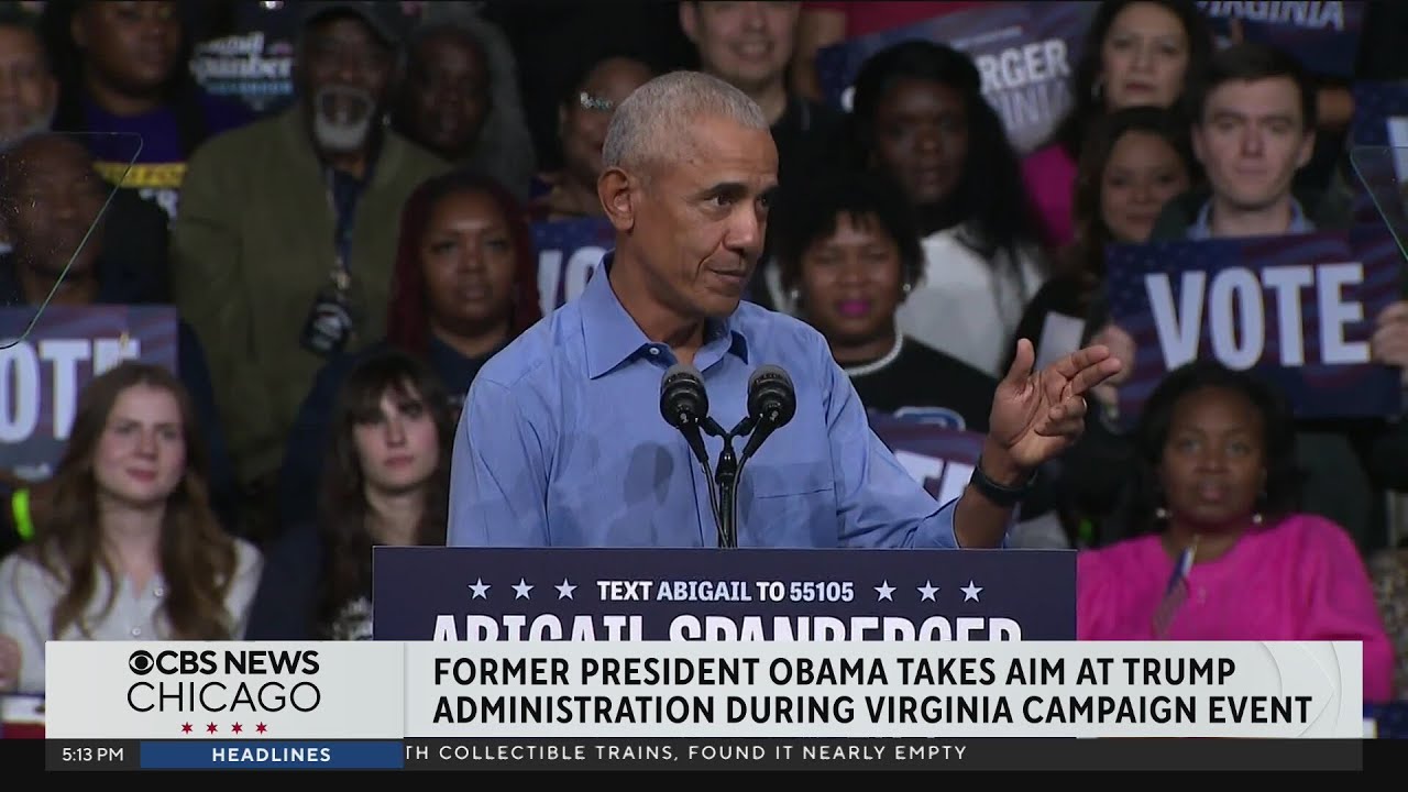 Obama makes remark against Trump administration during campaign rally in Virginia