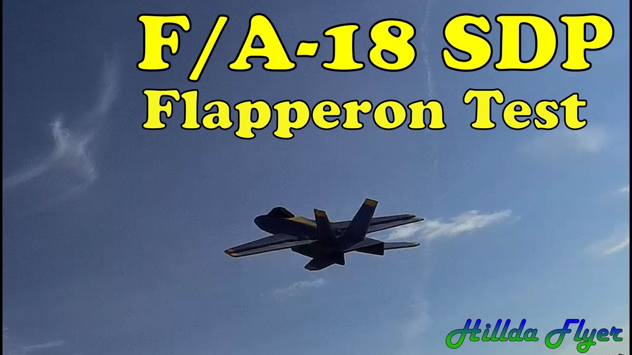 FA-18 SDP Flapperon Test Flight