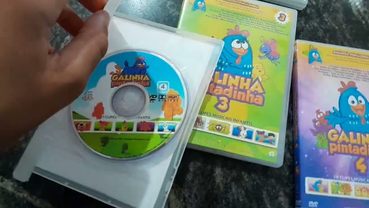 Chegou meu pedido som meu 5 DVD Galinha Pintadinha 