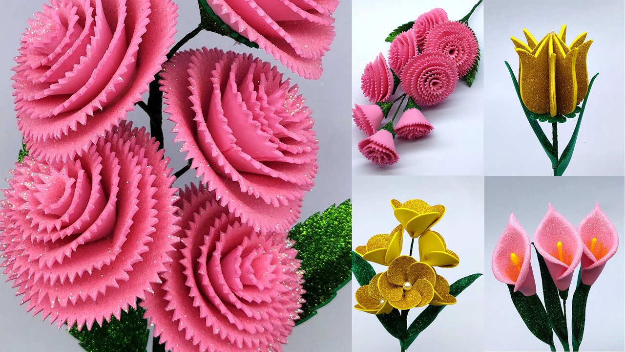 Easy and beautiful flower - Flower decoration ideas at home - Home decoration craft
